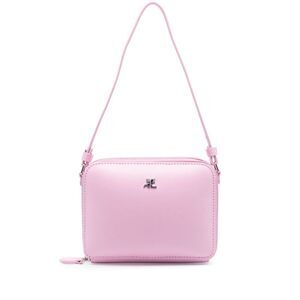 Pink Leather Mini Shoulder Bag